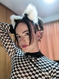 German transgender beauty in enticing photoshoot