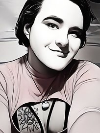 A prostitute removes her provocative dress.