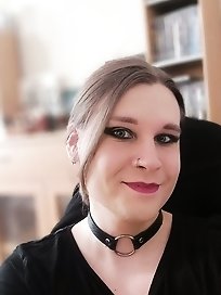 A whore in red body stocking gets tied up and used